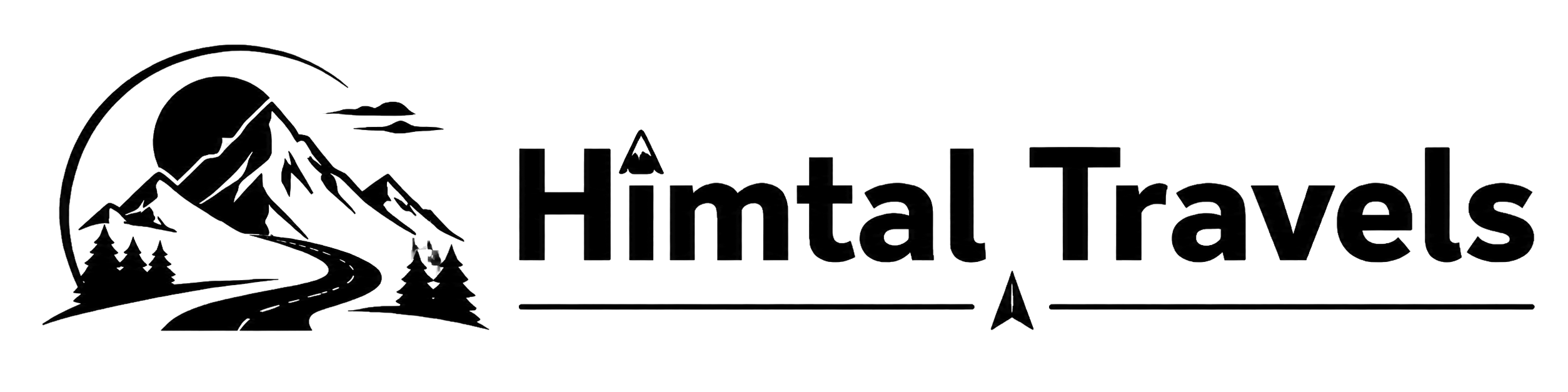 Himtal Travels black transparent logo